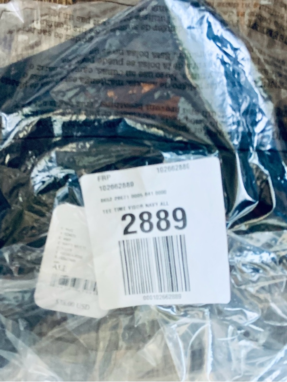 Free People Movement ~ Tee Time Visor ~  
Navy Multi Color ~ OS ~ * NWT - Picture 5 of 8